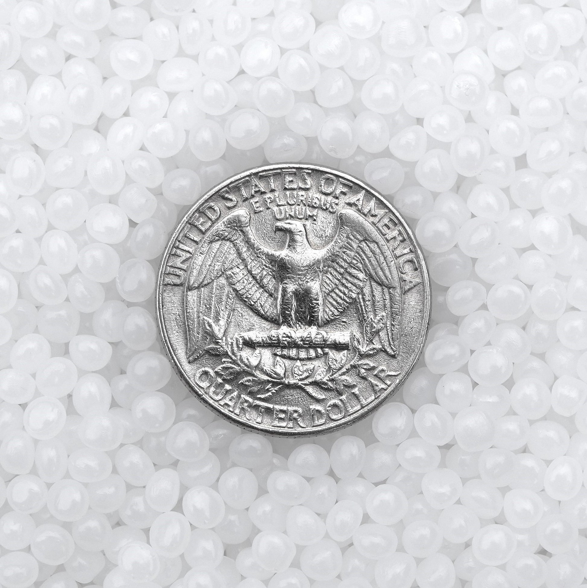 Close-up of Victory Pellets – USA-Made Plastic Beads for Slime, Plush Toys, Weighted Crafts & Sensory Play