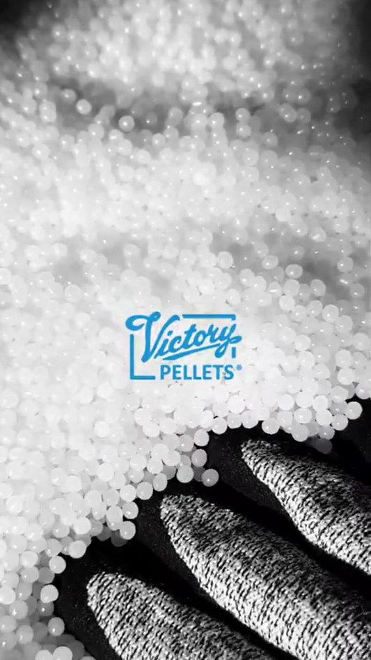 Close-up video of Victory Pellets showing smooth, round poly bead texture–highlighting clean finish, sensory-safe quality, and versatile use for slime and plush crafts