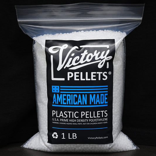 Victory Pellets 1 LB U.S.A. Plastic Pellets for Slime, Weighted Blankets, Dolls, Rock Tumbling, Stuffed Animals, Plush Toys, Game Changer Bags, ASMR & More 