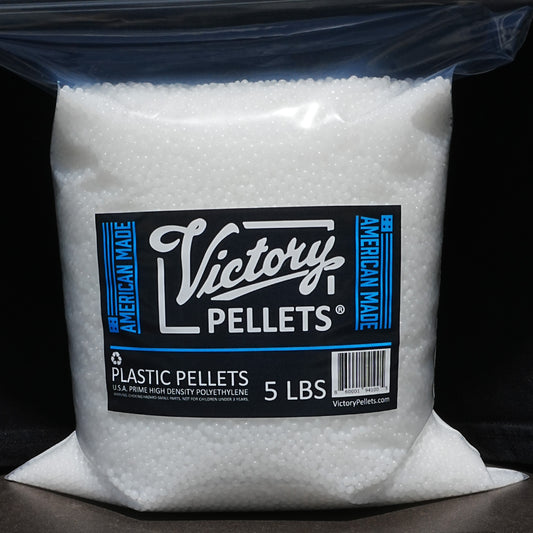 Victory Pellets 5 LBS U.S.A. Plastic Pellets for Slime, Weighted Blankets, Dolls, Rock Tumbling, Stuffed Animals, Plush Toys, Game Changer Bags, ASMR & More 